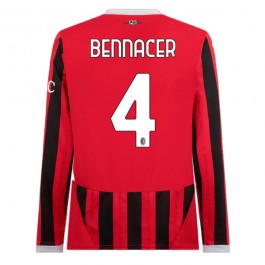 AC Milan Bennacer 4 Matchtröja Hemma 2024-2025 Långärmad