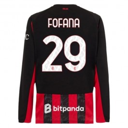 AC Milan Fofana 29 Matchtröja Hemma 2025-2026 Långärmad