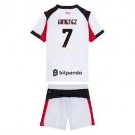 AC Milan Gimenez 7 Matchtröja Barn Borta 2025-2026