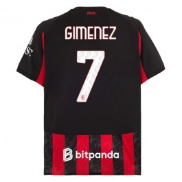 AC Milan Gimenez 7 Matchtröja Hemma 2025-2026