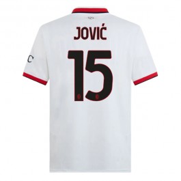 AC Milan Jović 15 Matchtröja Borta 2024-2025