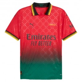 AC Milan Matchtröja Hemma Off-White Red 2025-2026