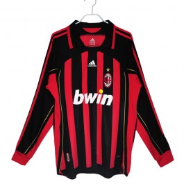 AC Milan Matchtröja Hemma Retro 2006-2007 - Långärmad