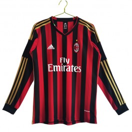 AC Milan Matchtröja Hemma Retro 2013-2014 - Långärmad