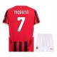 AC Milan Morata 7 Matchtröja Barn Hemma 2024-2025