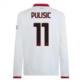 AC Milan Pulisic 11 Matchtröja Borta 2024-2025 Långärmad