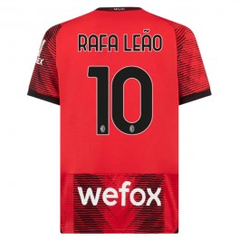 AC Milan Rafa Leao 10 Matchtröja Hemma 2023-2024