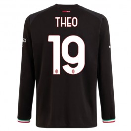 AC Milan Theo 19 Matchtröja Hemma 2022-2023 - Långärmad
