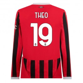 AC Milan Theo 19 Matchtröja Hemma 2024-2025 Långärmad
