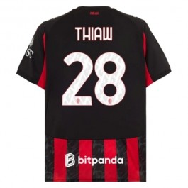 AC Milan Thiaw 28 Matchtröja Hemma 2025-2026