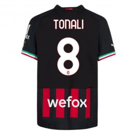 AC Milan Tonali 8 Matchtröja Hemma 2022-2023