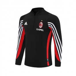 AC Milan Träningströja 2003-04 - 1-4 Zip Retro Svart