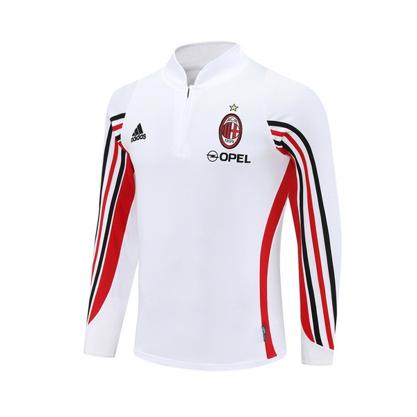 AC Milan Träningströja 2003-04 - 1-4 Zip Retro Vit AC Milan Träningströja 2003-04 - 1-4 Zip Retro Vit