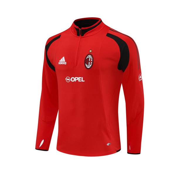 AC Milan Träningströja 2004-05 - 1-4 Zip Retro Röd AC Milan Träningströja 2004-05 - 1-4 Zip Retro Röd