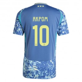 AFC Ajax Akpom 10 Matchtröja Borta 2024-2025