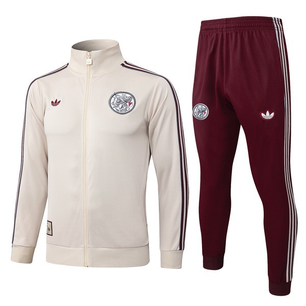 AFC Ajax Träningsoverall med Jacka 2025-26 - Beige AFC Ajax Träningsoverall med Jacka 2025-26 - Beige