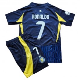 Al Nassr FC Ronaldo 7 Matchtröja Barn Borta 2024-2025