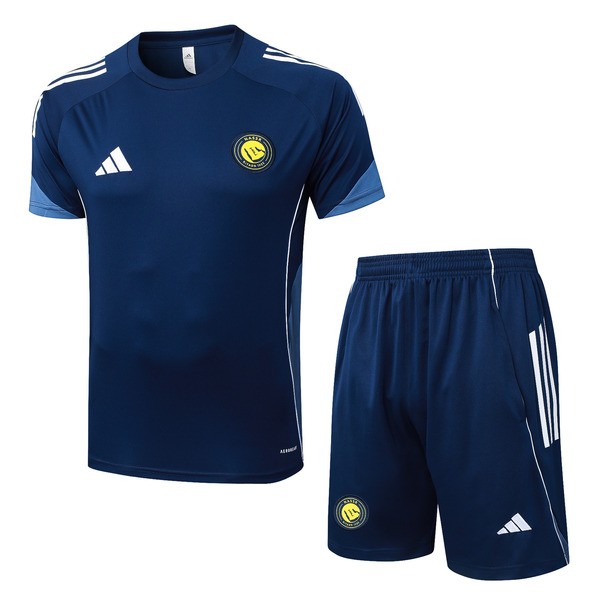 Al Nassr FC Träningsset med T-shirt 2025-26 - Shorts Blå Al Nassr FC Träningsset med T-shirt 2025-26 - Shorts Blå