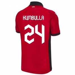 Albanien Kumbulla 24 Matchtröja Hemma Euro 2024