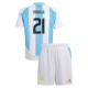 Argentina Dybala 21 Matchtröja Barn Hemma Copa América 2024