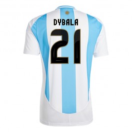 Argentina Dybala 21 Matchtröja Hemma Copa América 2024