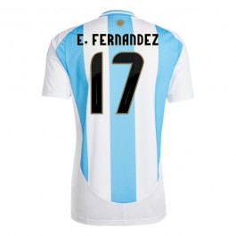 Argentina E.Fernandez 17 Matchtröja Hemma Copa América 2024