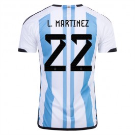 Argentina L. Martinez 22 Matchtröja Hemma VM 2022
