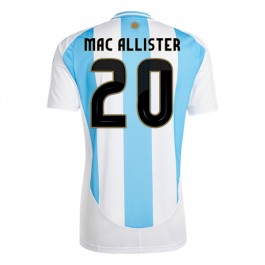 Argentina Mac Allister 20 Matchtröja Hemma Copa América 2024