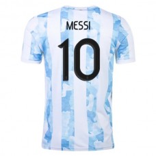 Argentina Messi 10 Matchtröja Hemma 2021
