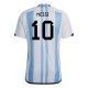 Argentina Messi 10 Matchtröja Hemma 2022