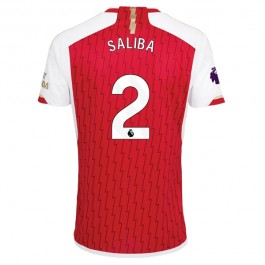 Arsenal Saliba 2 Matchtröja Hemma 2023-2024
