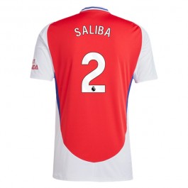 Arsenal Saliba 2 Matchtröja Hemma 2024-2025