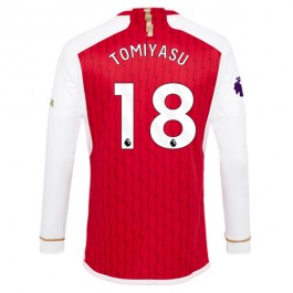 Arsenal Tomiyasu 18 Matchtröja Hemma 2023-2024 Långärmad
