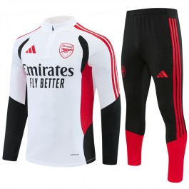 Arsenal Träningsoverall Barn 2026-27 - 1-4 Zip Vit