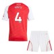 Arsenal White 4 Matchtröja Barn Hemma 2025-2026