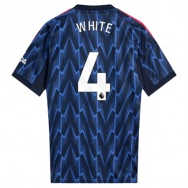 Arsenal White 4 Matchtröja Borta 2025-2026