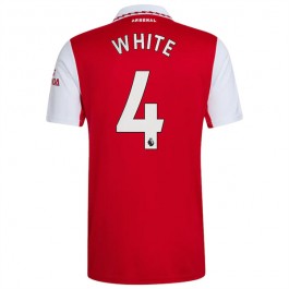 Arsenal White 4 Matchtröja Hemma 2022-2023