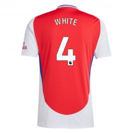 Arsenal White 4 Matchtröja Hemma 2024-2025