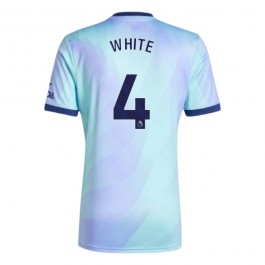 Arsenal White 4 Matchtröja Tredje 2024-2025