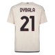 AS Roma Dybala 21 Matchtröja Borta 2023-2024