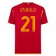 AS Roma Dybala 21 Matchtröja Hemma 2023-2024
