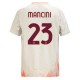 AS Roma Mancini 23 Matchtröja Borta 2024-2025