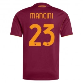 AS Roma Mancini 23 Matchtröja Hemma 2025-2026