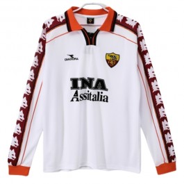 AS Roma Matchtröja Borta Retro 1998-1999 Långärmad