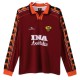AS Roma Matchtröja Hemma Retro 1998-1999 Långärmad