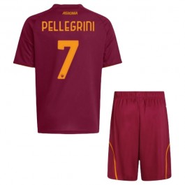 AS Roma Pellegrini 7 Matchtröja Barn Hemma 2025-2026
