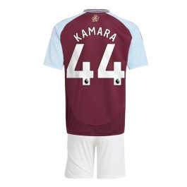 Aston Villa Kamara 44 Matchtröja Barn Hemma 2024-2025