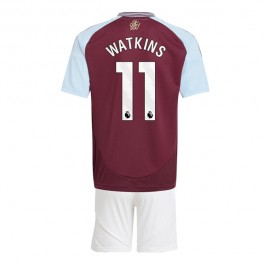 Aston Villa Watkins 11 Matchtröja Barn Hemma 2024-2025