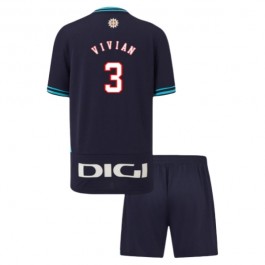 Athletic Bilbao Vivian 3 Matchtröja Barn Borta 2025-2026