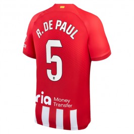 Atlético Madrid R. De Paul 5 Matchtröja Hemma 2023-2024